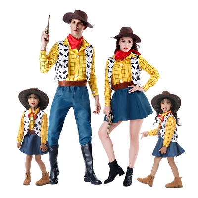 Halloween Cosplay Children's Western Cowboy Costume Party Stage DL2008
