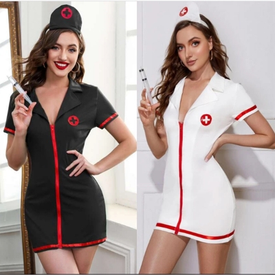 Sexy Nurse Uniform Suit Seductive Female Cosplay Demon Costume SL3359