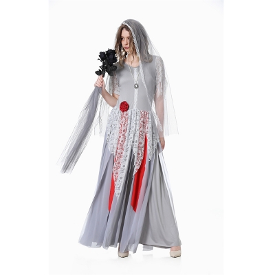 Halloween Cosplay Adult Ghost Bride Dress Costume Play Show Costume XY82338