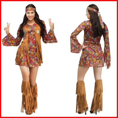 hippie costume Indian costume women  costume M40411