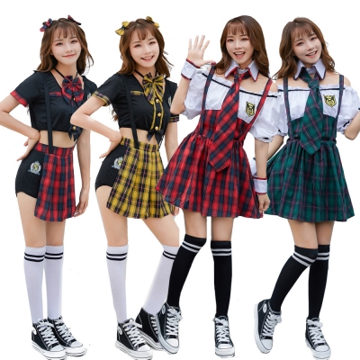 Japanese school girl Dress  cheerleading  performance clothes M40709