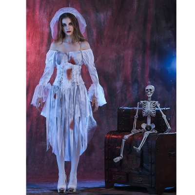 Halloween Vampire Cosplay Ghost Bride Costumes M40476