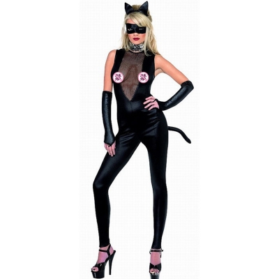 Sexy Black Catwomen Jumpsuit XX629