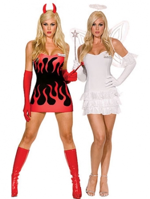 Sexy Devil And Angel Costume M4426