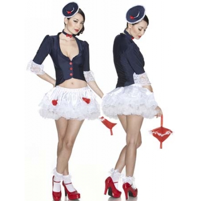 4-piece show girls costume m4739