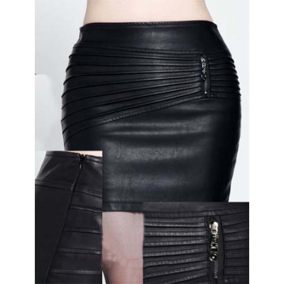 Black Package Hip Skirt M335
