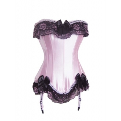 sexy pink lace bundle of edge corset m1748b