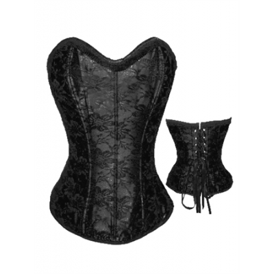 sexy black steel corsetM1786B