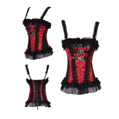 red lace corsets m1266b