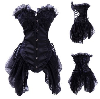 black lace corset dress m1911