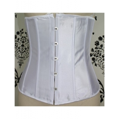 sexy white satin corset m1695A