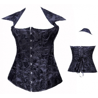 black jacquard corset m1880