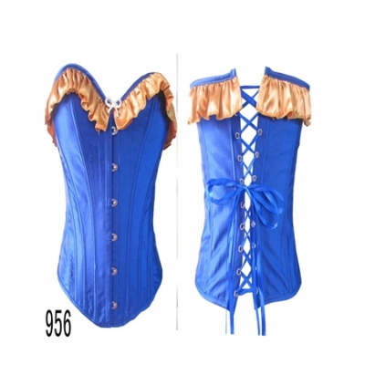 sexy blue lace corset m1805
