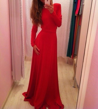 Fashion Top Red Long Evening Dress M2304c