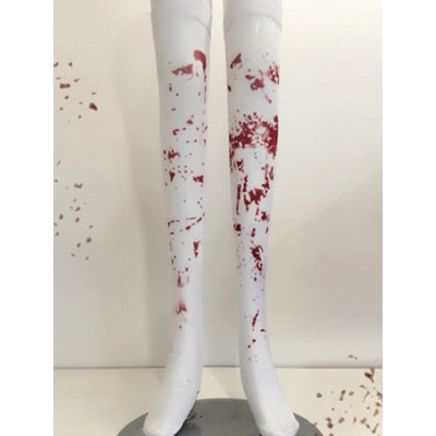 Halloween Knee High Socks Blood Printed Stockings H1