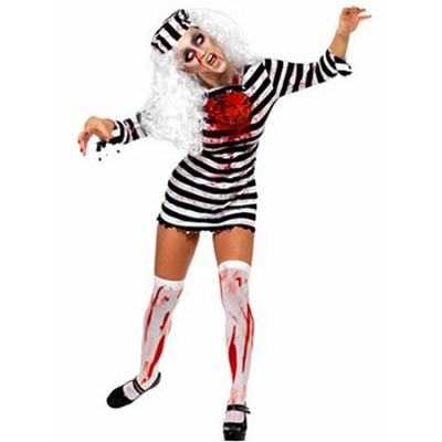 Halloween Stripe Prisoner Costume M40166