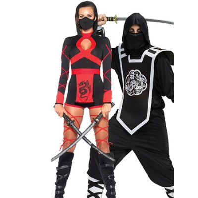 Black Ninja Samurai Cosplay Costumes M40168