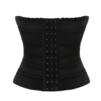 Women black waist cincher plus size corsets