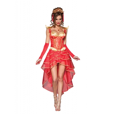 New style Hot Sexy Red East bandage Dress Costume M40315